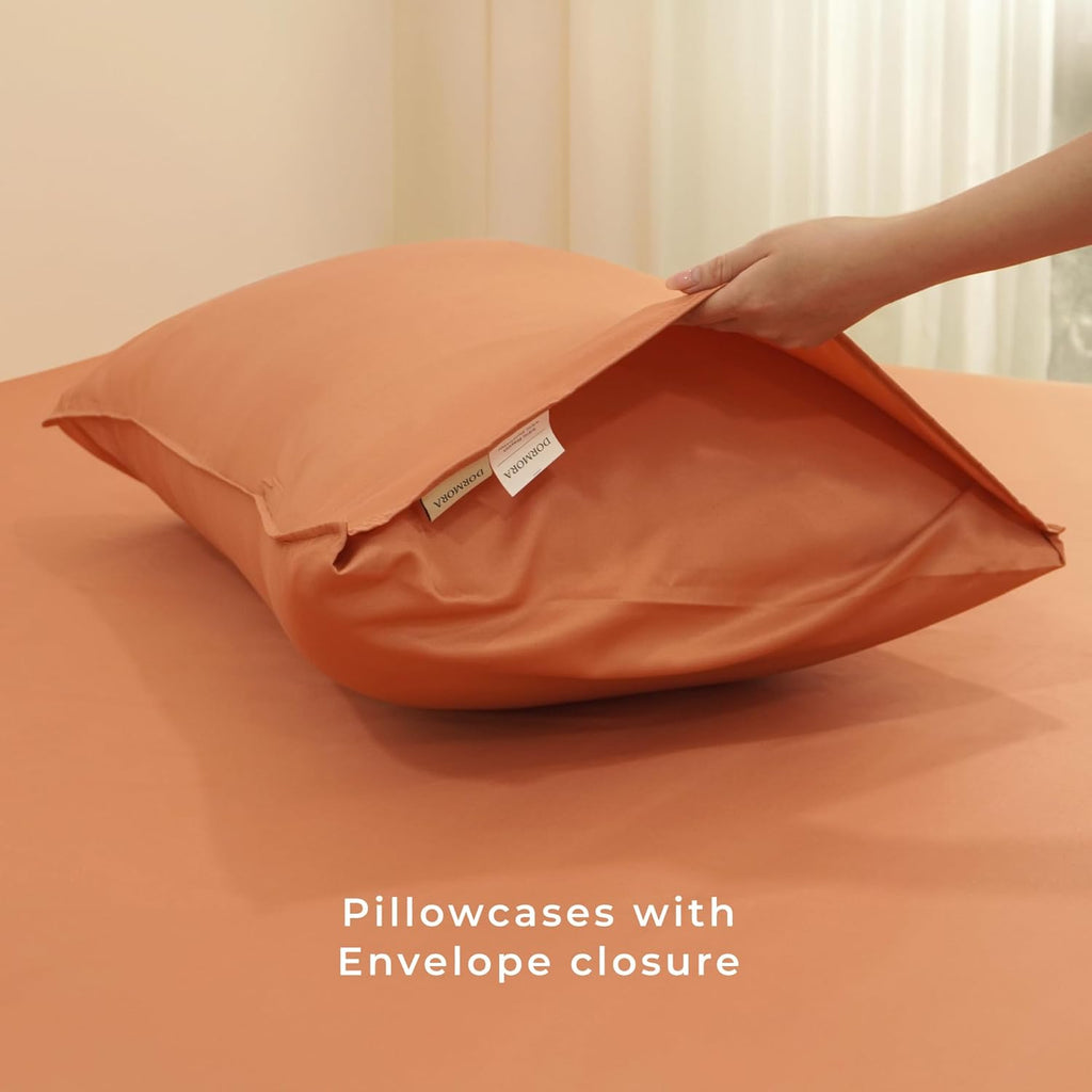 Duvet Cover Set – Chic Lightweight 3-PCs Cover Only Set (No Insert), Breathable Durable Feel Super Soft Comfortable & Cooling Bedding with Zipper Closure, Corner Ties Canyon Sunset