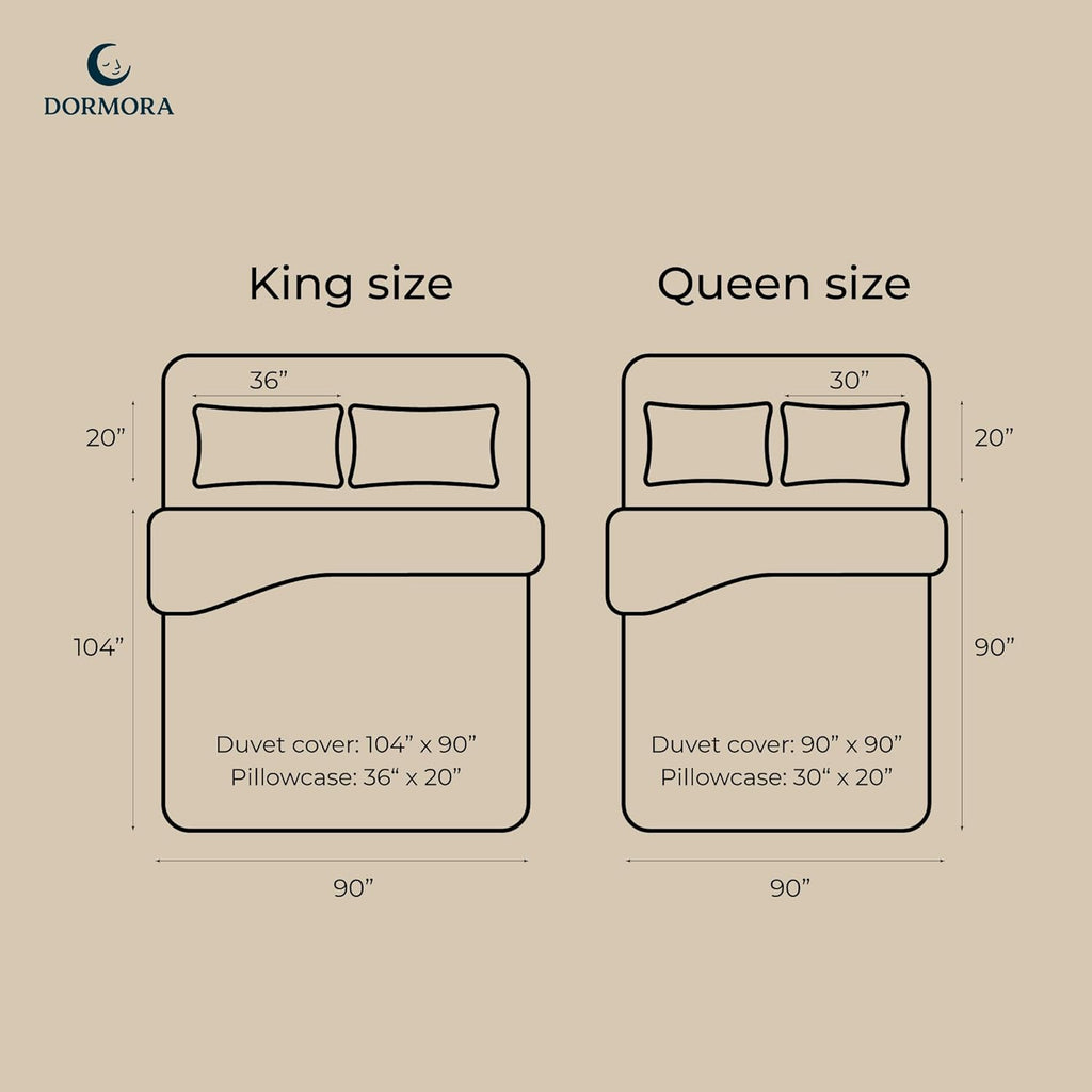 Duvet Cover Set – Chic Lightweight 3-PCs Cover Only Set (No Insert), Breathable Durable Feel Super Soft Comfortable & Cooling Bedding with Zipper Closure, Corner Ties Beige