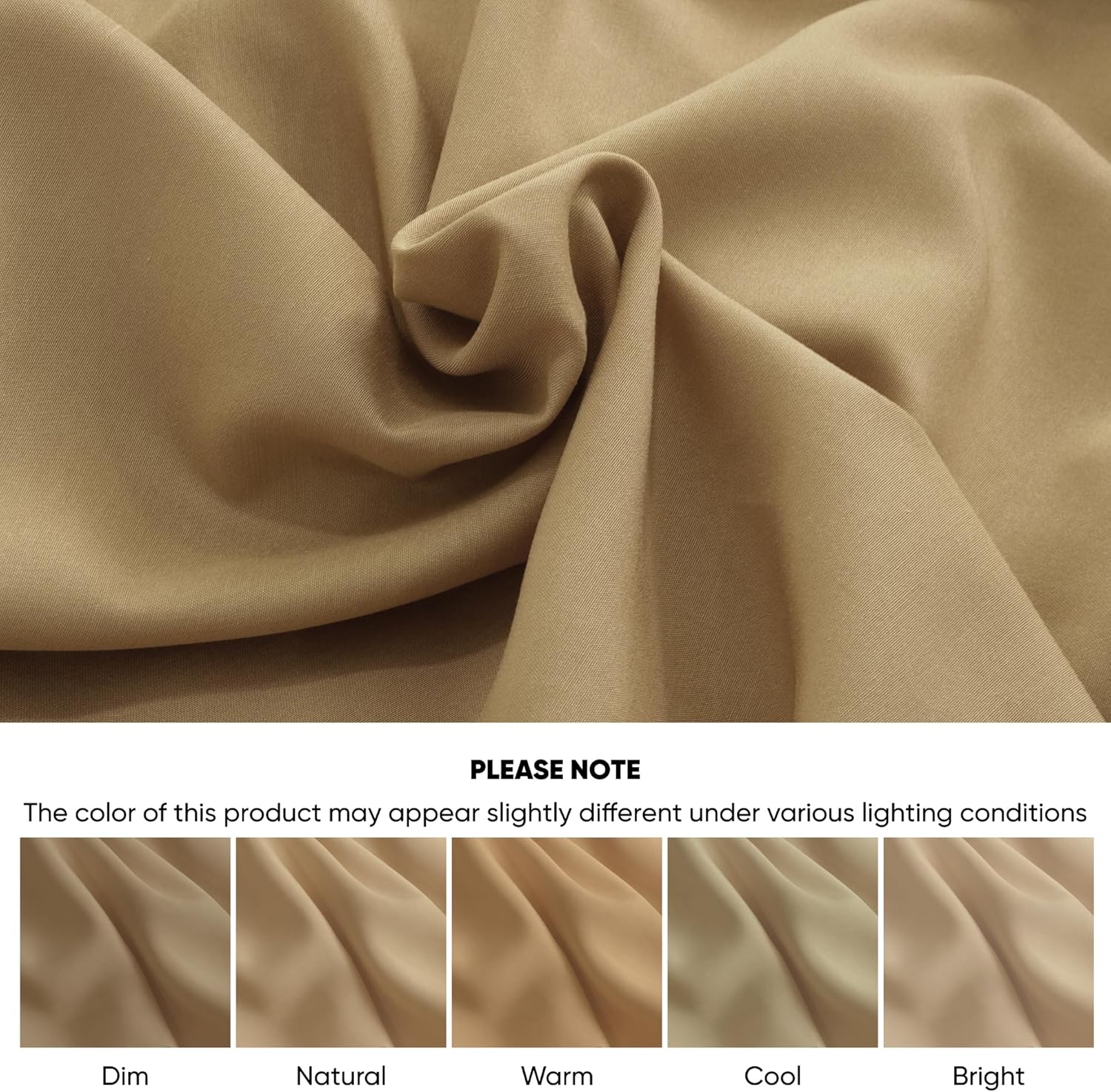 Duvet Cover Set – Chic Lightweight 3-PCs Cover Only Set (No Insert), Breathable Durable Feel Super Soft Comfortable & Cooling Bedding with Zipper Closure, Corner Ties Beige
