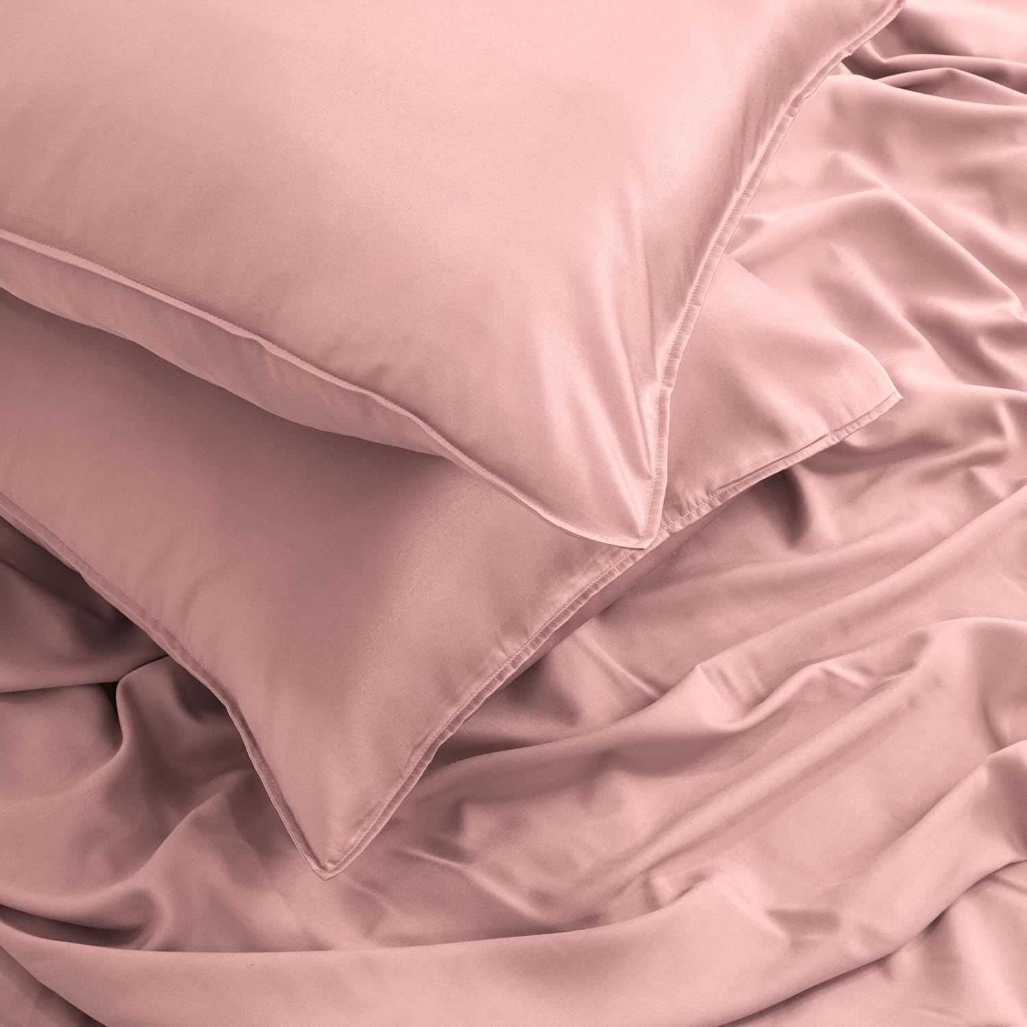 Duvet Cover Set – Chic Lightweight 3-PCs Cover Only Set (No Insert), Breathable Durable Feel Super Soft Comfortable & Cooling Bedding with Zipper Closure, Corner Ties Chintz Rose