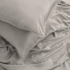 Duvet Cover Set – Chic Lightweight 3-PCs Cover Only Set (No Insert), Breathable Durable Feel Super Soft Comfortable & Cooling Bedding with Zipper Closure, Corner Ties Dove