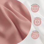 Duvet Cover Set – Chic Lightweight 3-PCs Cover Only Set (No Insert), Breathable Durable Feel Super Soft Comfortable & Cooling Bedding with Zipper Closure, Corner Ties Chintz Rose