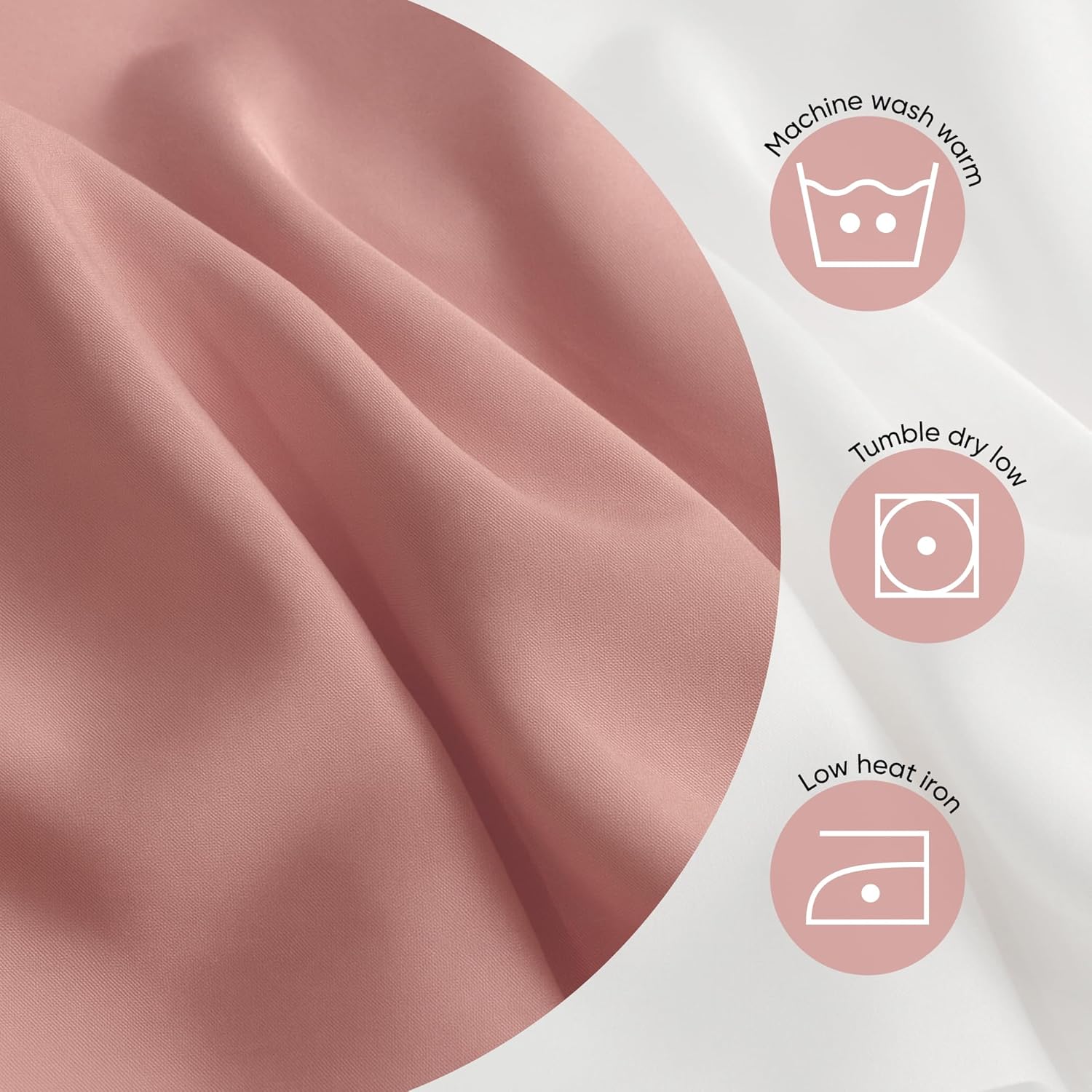 Duvet Cover Set – Chic Lightweight 3-PCs Cover Only Set (No Insert), Breathable Durable Feel Super Soft Comfortable & Cooling Bedding with Zipper Closure, Corner Ties Chintz Rose