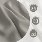 Duvet Cover Set – Chic Lightweight 3-PCs Cover Only Set (No Insert), Breathable Durable Feel Super Soft Comfortable & Cooling Bedding with Zipper Closure, Corner Ties Dove