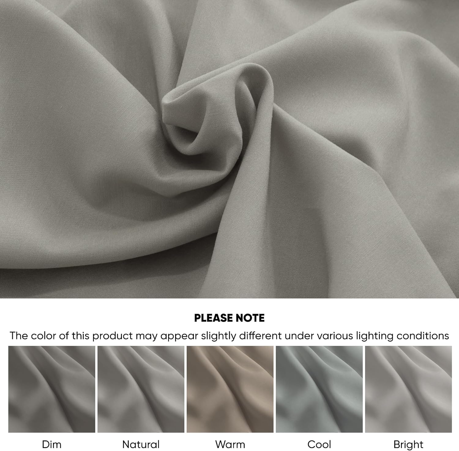 Duvet Cover Set – Chic Lightweight 3-PCs Cover Only Set (No Insert), Breathable Durable Feel Super Soft Comfortable & Cooling Bedding with Zipper Closure, Corner Ties Dove